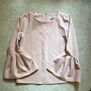 Loft small petite light pink top